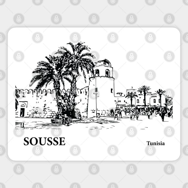 Sousse Tunisia Magnet by Lakeric